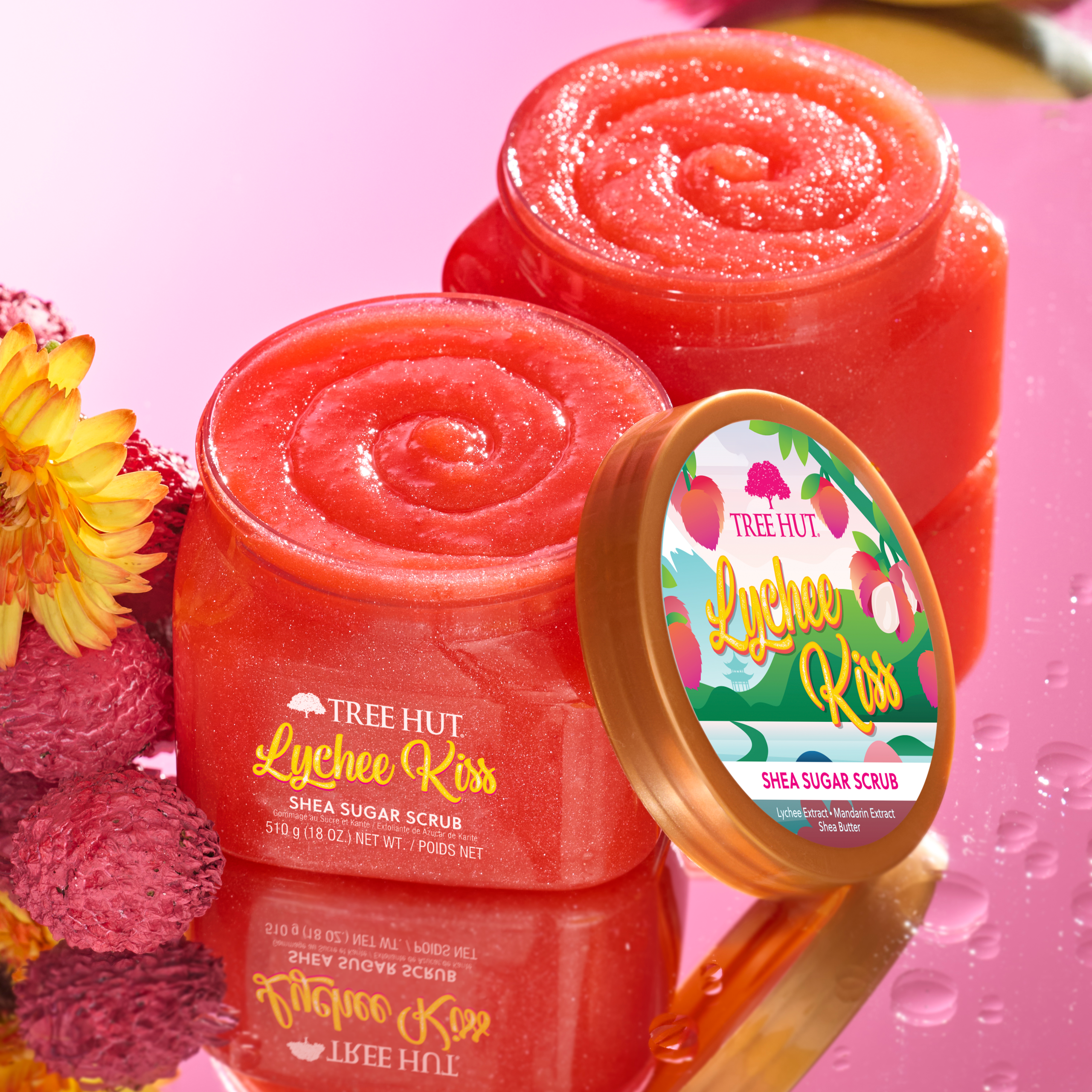 Lychee Kiss? Shea Sugar Scrub - Image 4