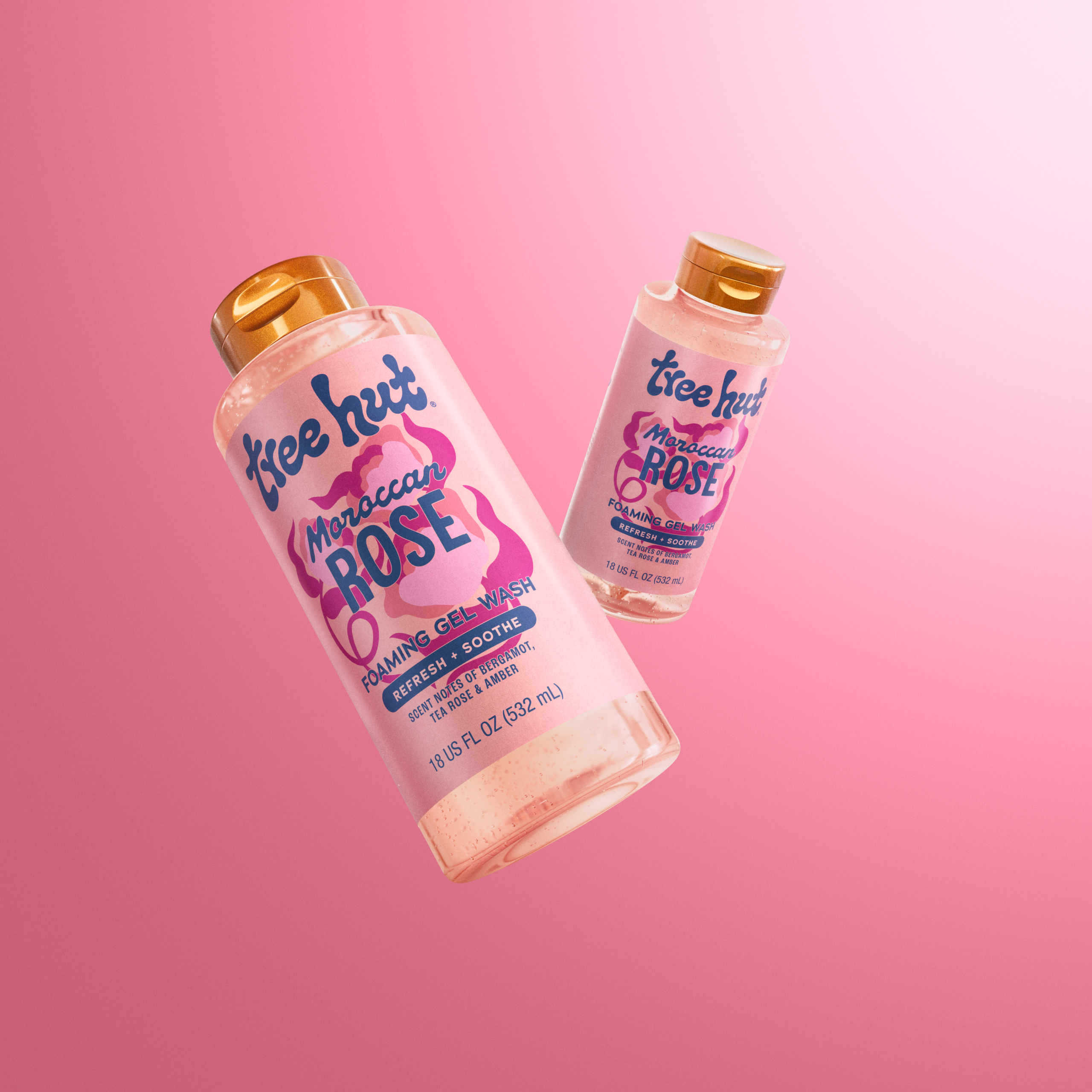 moroccan rose foaming gel wash